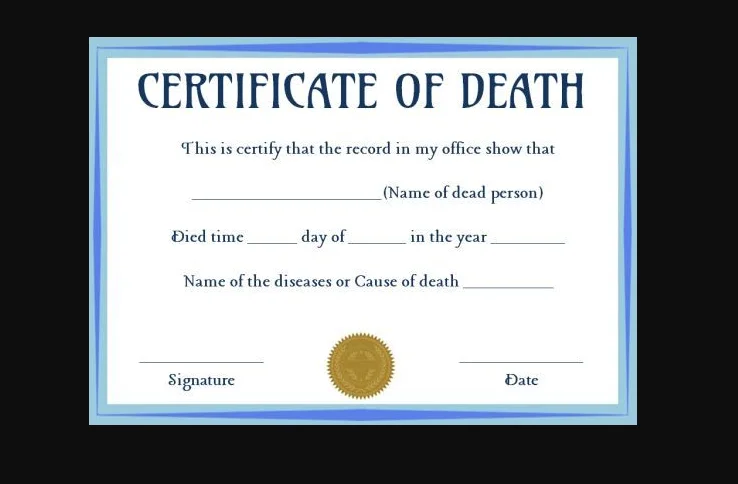 Death Certificate How to Apply