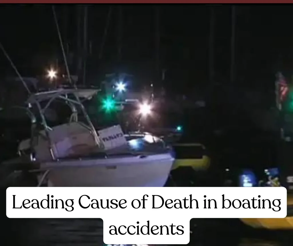 What is the Leading Cause of Death in boating accidents in florida?